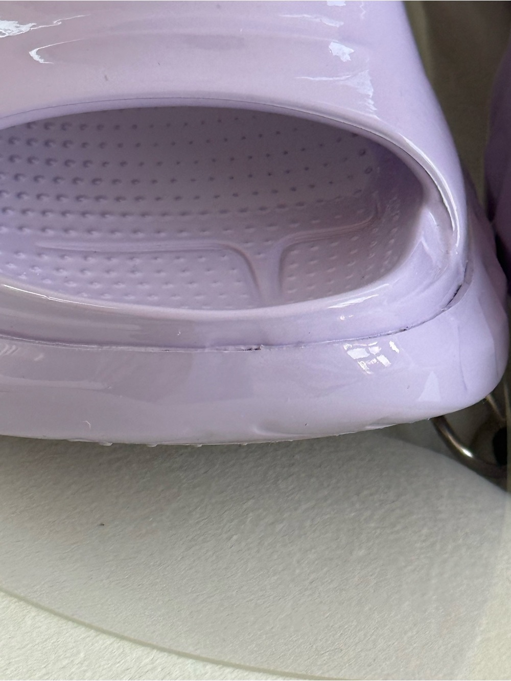 SOLD Givenchy Marshmallow Slider Wedges in Lilac - Picture 7 of 13